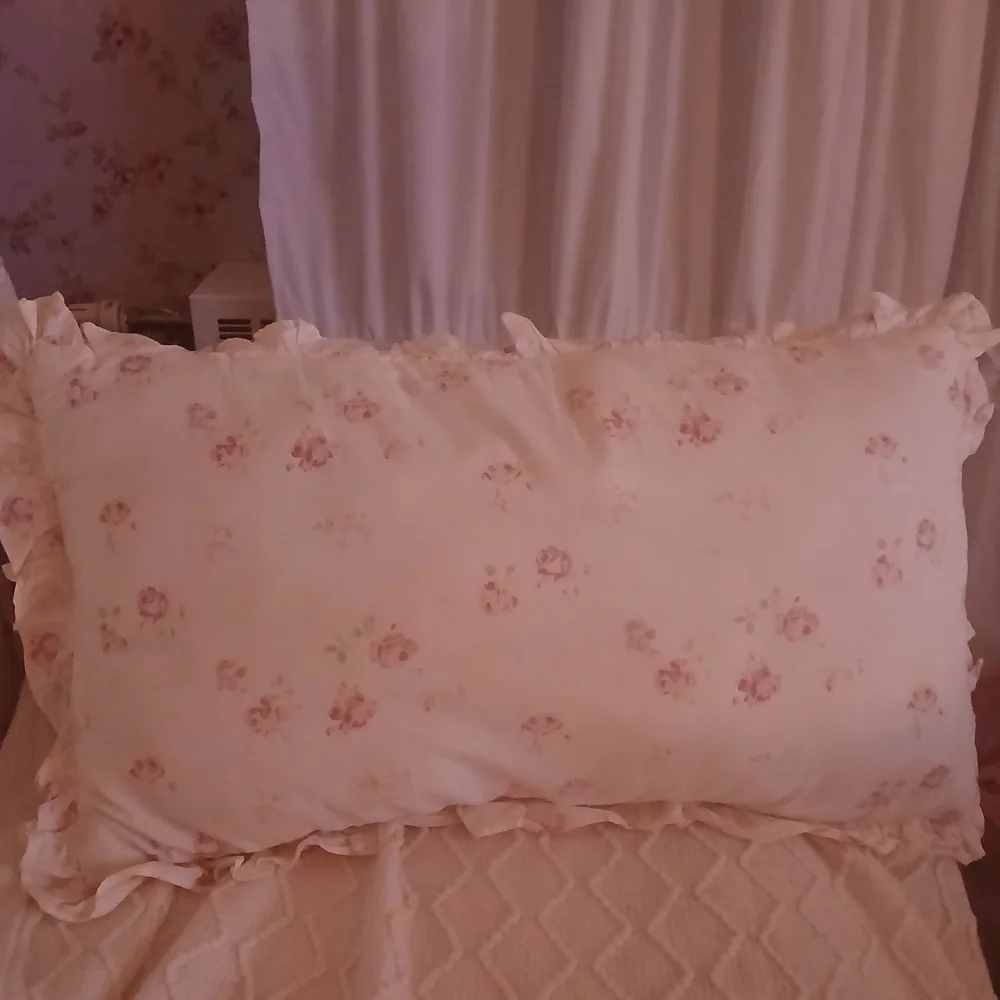 Set Of 2 Reversiable 14×24 Inch Throw Pillows Diffeent Patterns - Picture 2 of 4